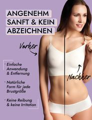 Silikon Brustwarzenabdeckung mit Kleberückseite (Transparent)