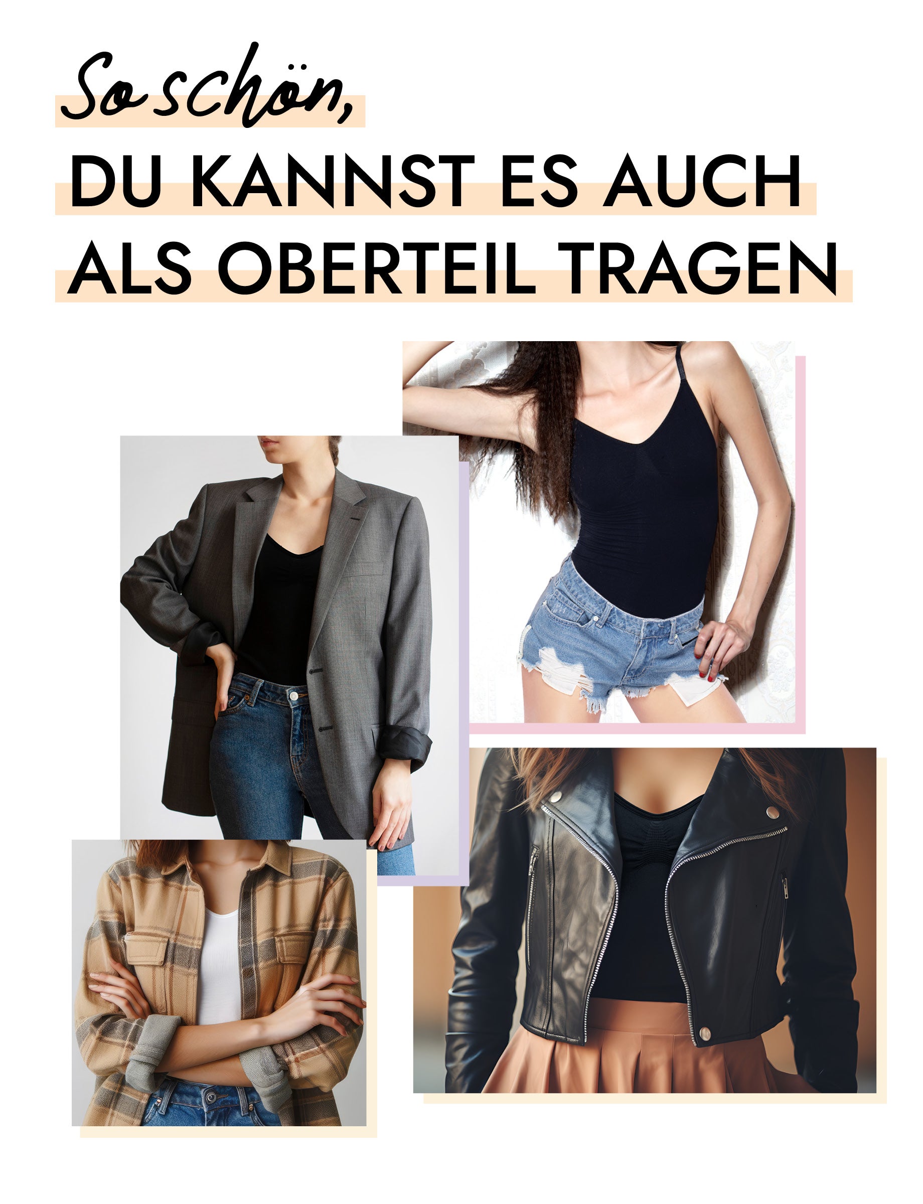 Skin Wrap Seamless Shapewear Body ohne Bügel