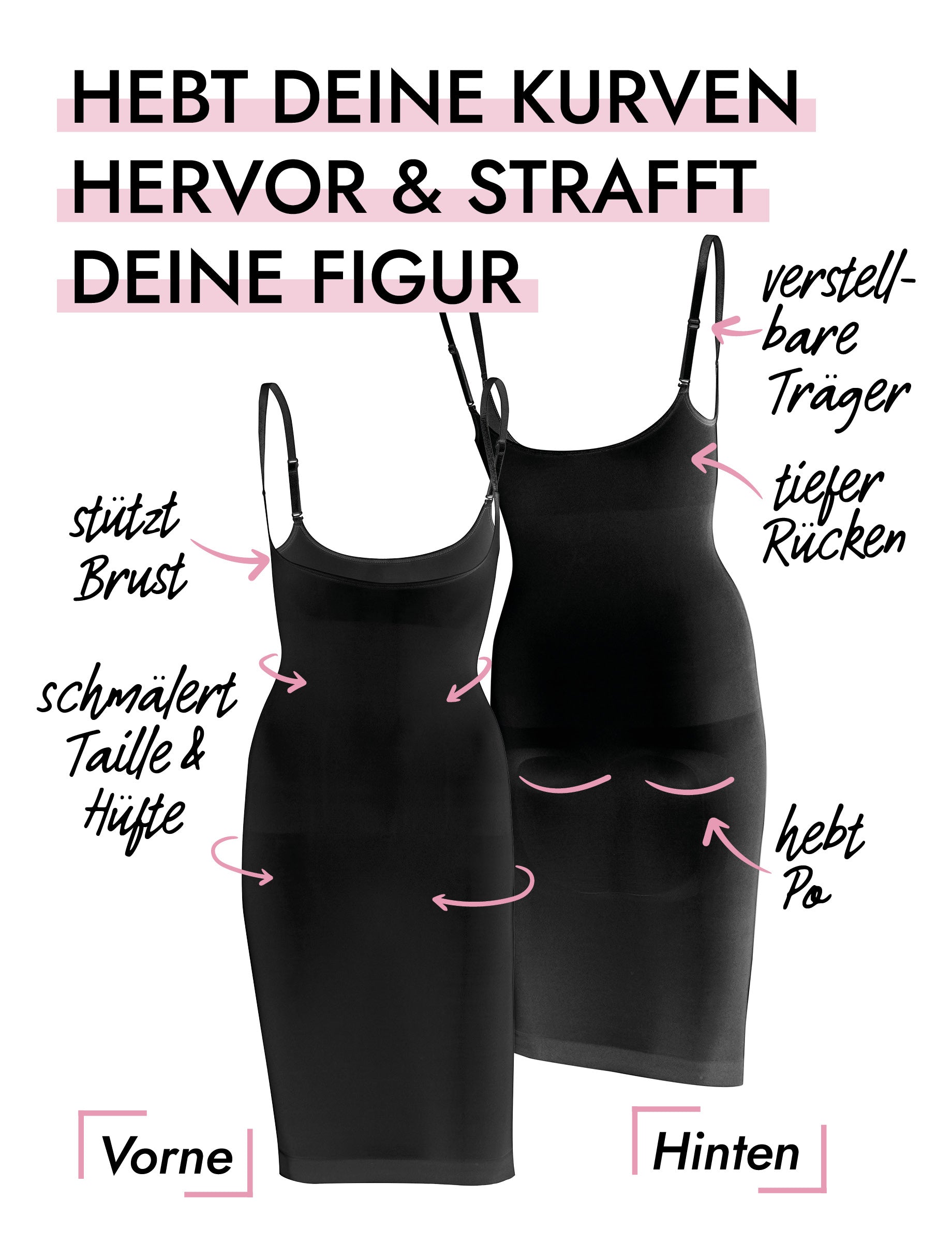 Seamless Shapewear Torsettekleid