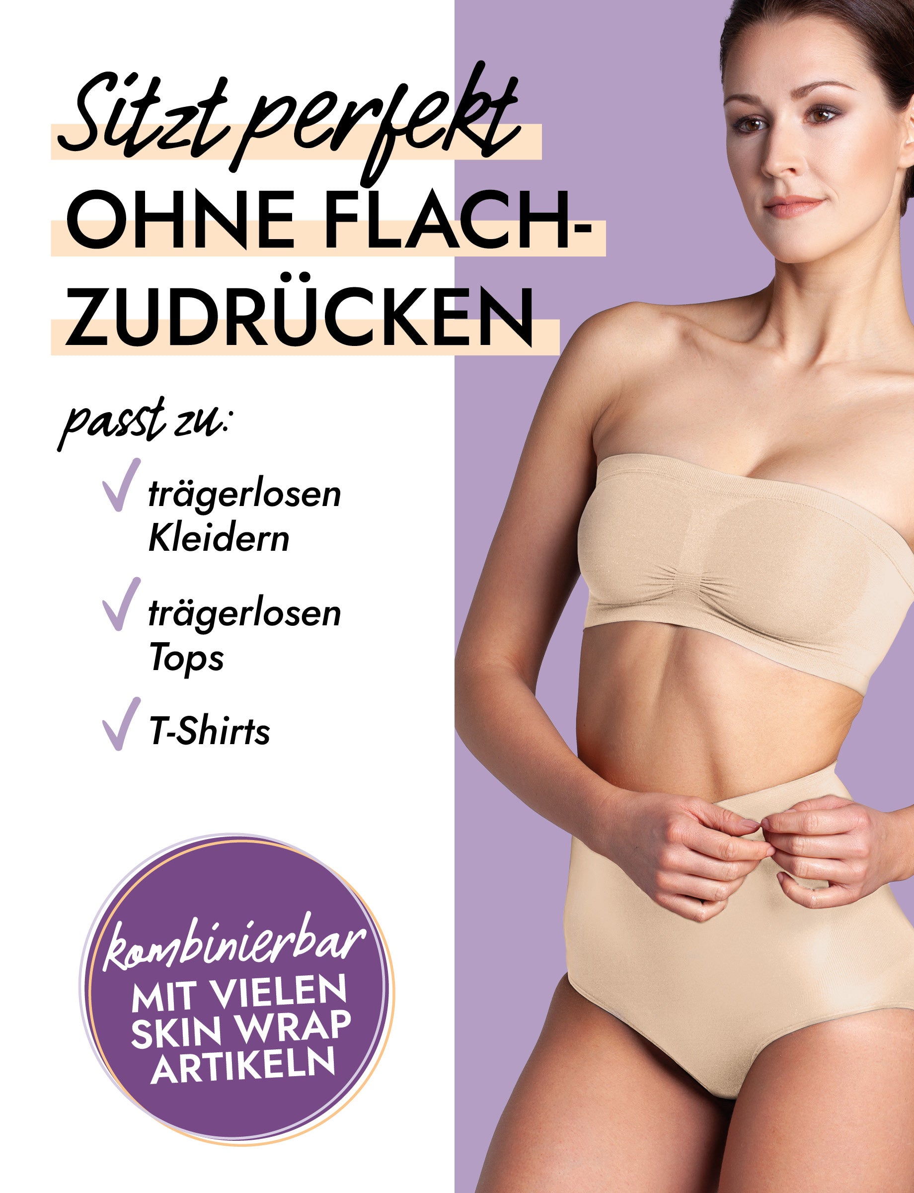 Seamless Bandeau BH doppelt