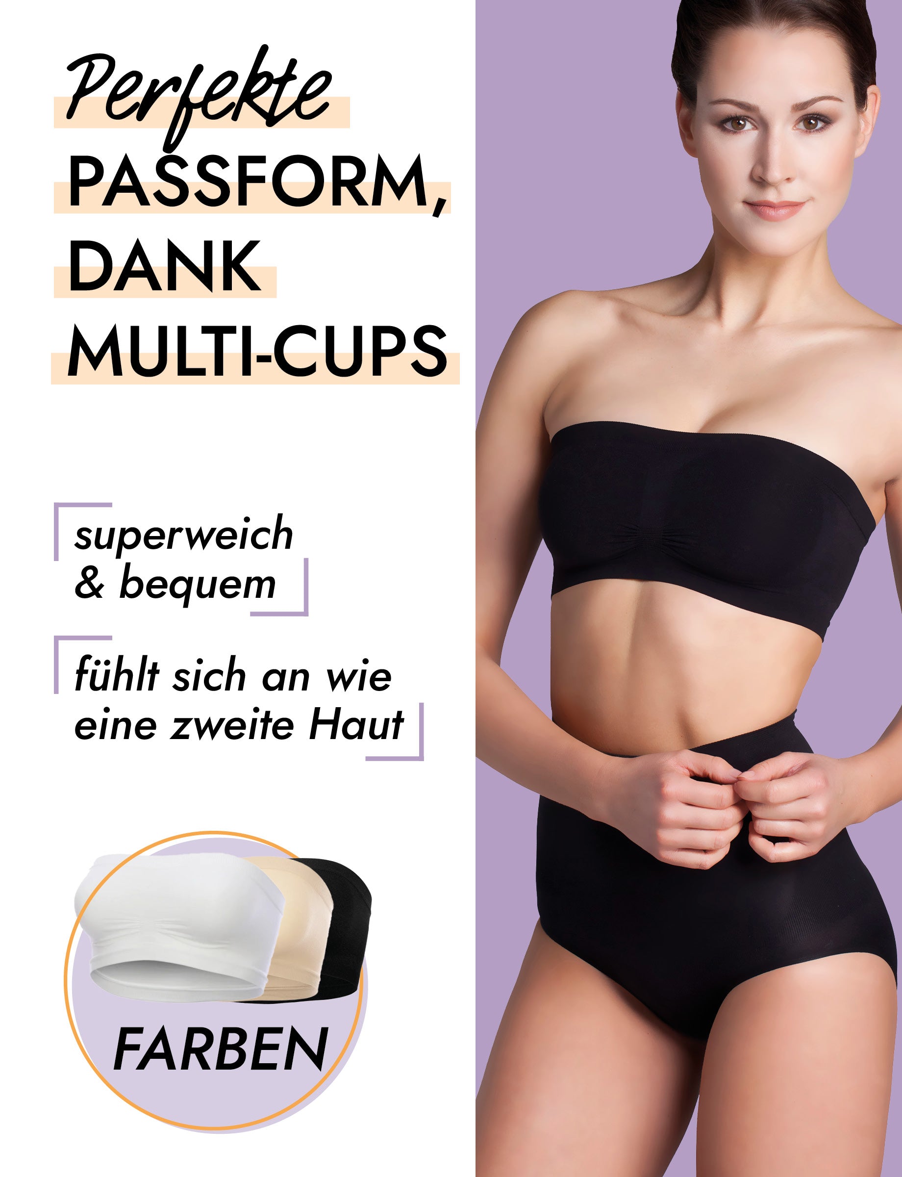 Seamless Bandeau BH doppelt