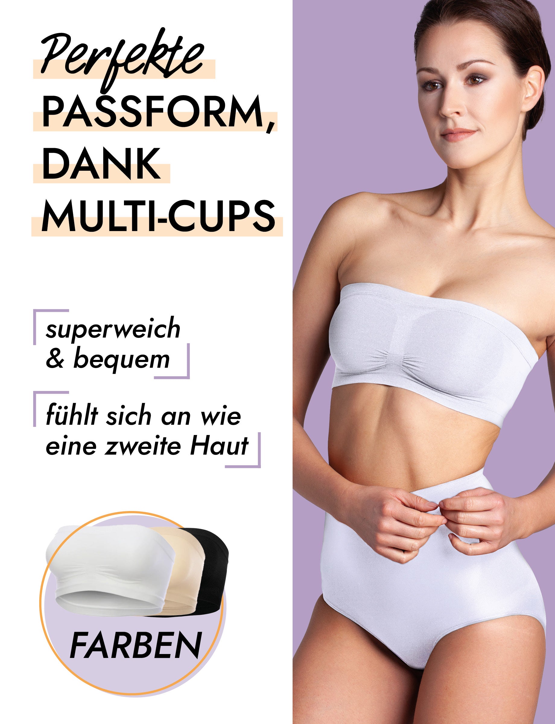 Seamless Bandeau BH doppelt