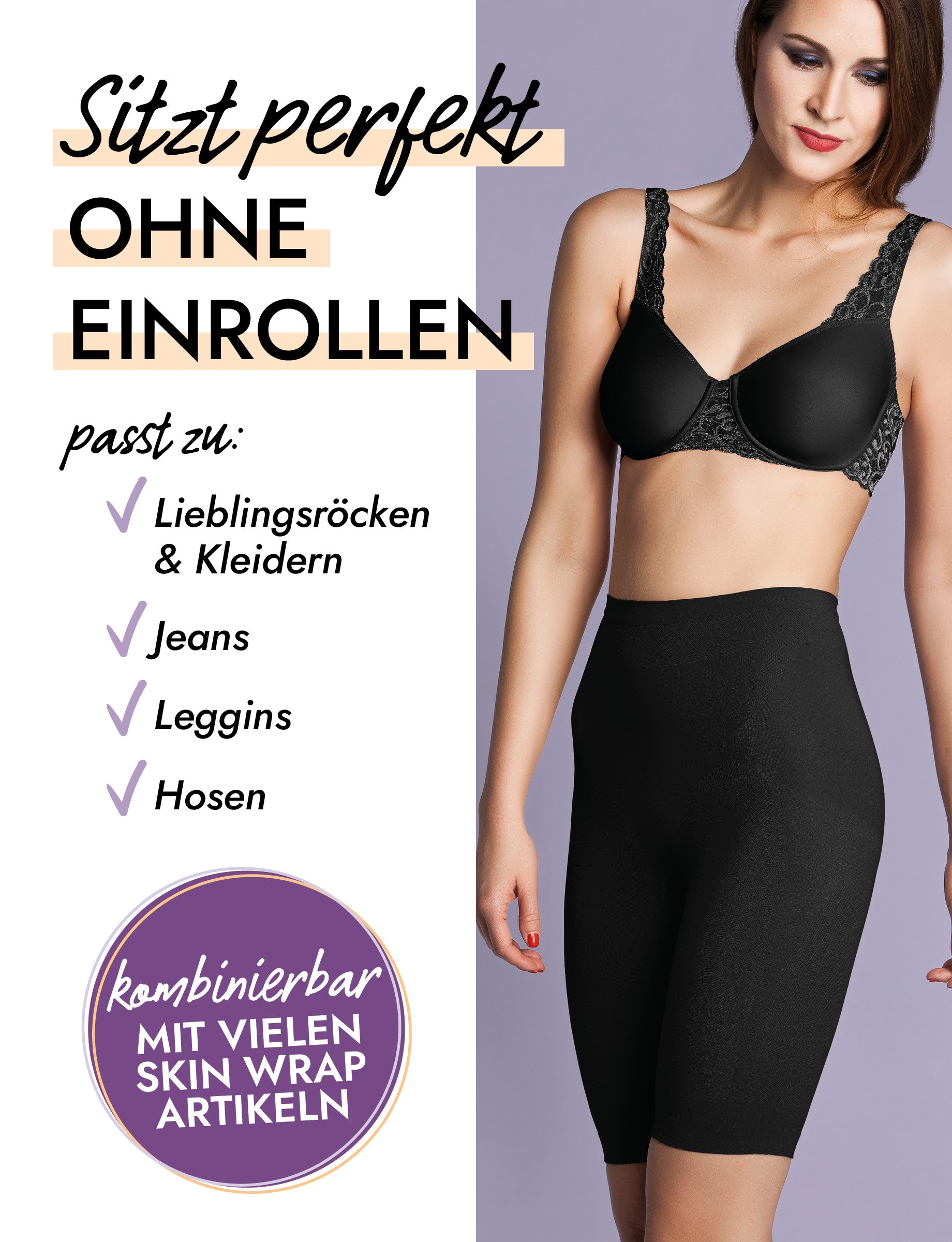 Seamless Shapewear Hose mit Bein