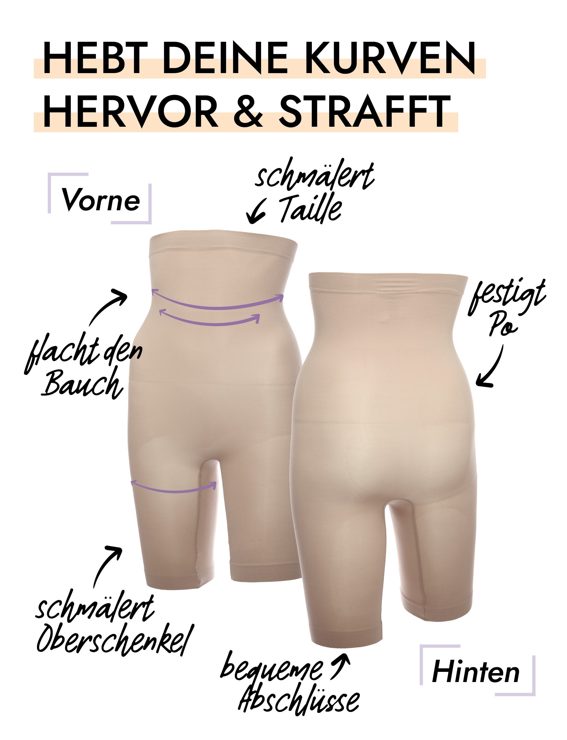 Seamless Hohe Hose mit Bein