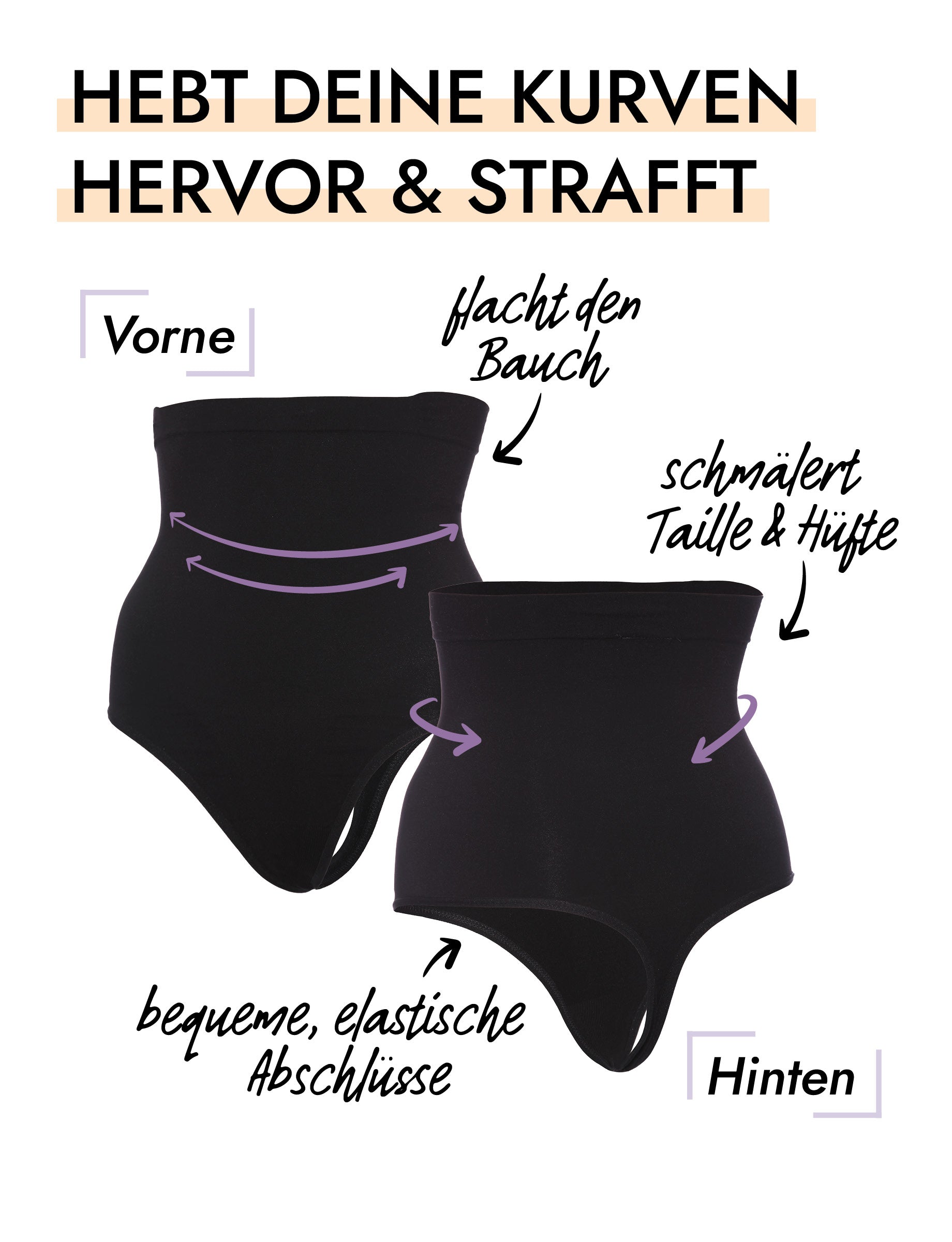 Hoher Seamless Shapewear String