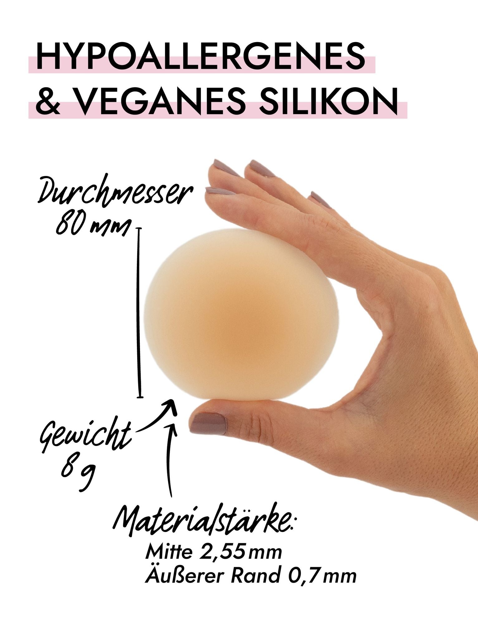 Silikon Nippelpads selbsthaftend
