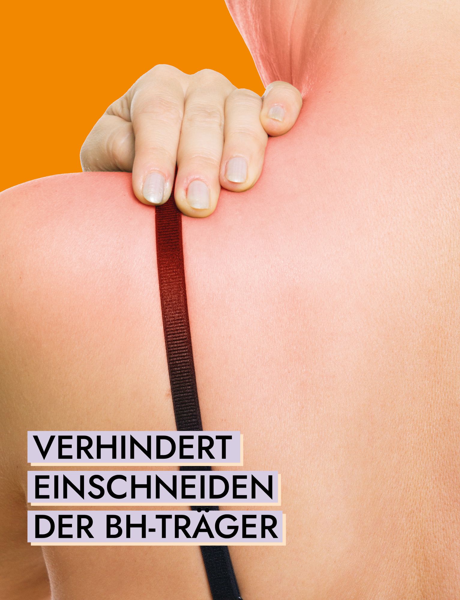 Schulterpolster fixierbar am BH-Träger