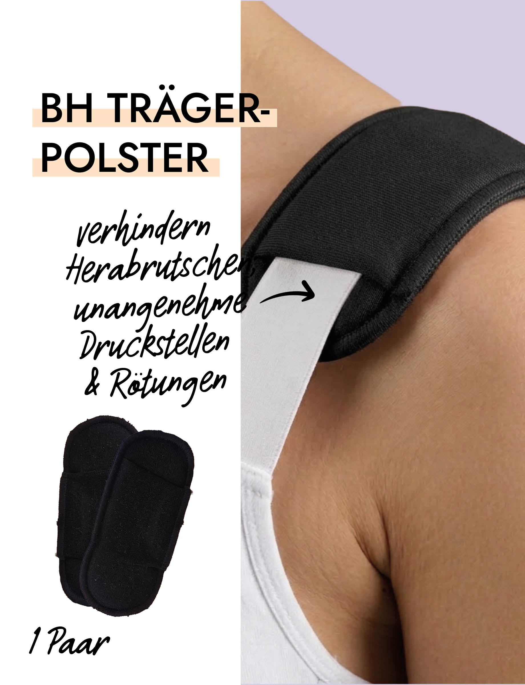 Skin Wrap Organic Cotton Bra Strap Cushions – Bio-Baumwoll-Trägerpolster