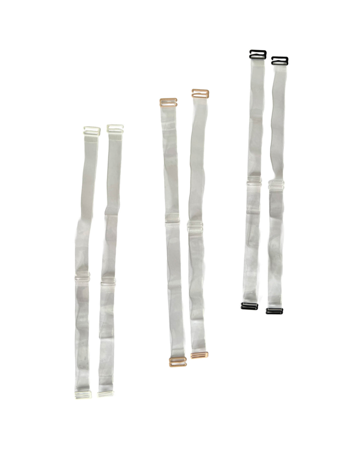 Skin Wrap Accessories Clear Bra Straps with Nickel-Free Metal Hooks – Transparente BH-Träger